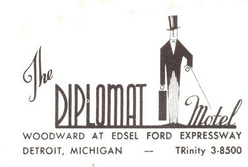 Diplomat Motel - Vintage Postcard